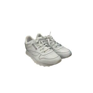Reebok Women Classic Leather Shoes 6.5 White / White / Pure Grey  GZ6097